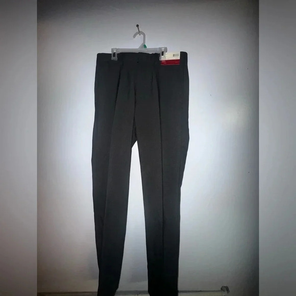 Louis Raphael men’s tailored Pleated front Pant slim fit charcoal pattern NWT 32 - Picture 1 of 5